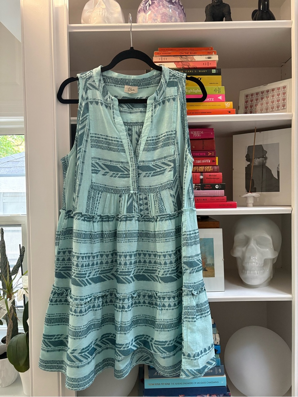 Medium cotton blend pocketed beautiful summer dress